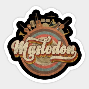 Tshirt Music Designs Vintage Retro - Mastodon Band Sticker